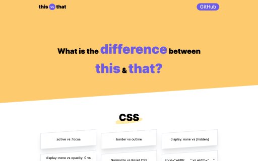 this vs that — Find fast & responsive websites on SITEJOY